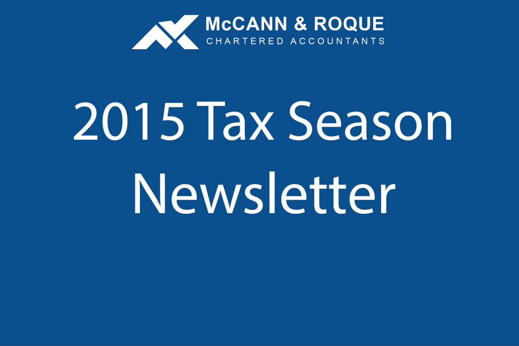 2015 tax season newsletter featured image