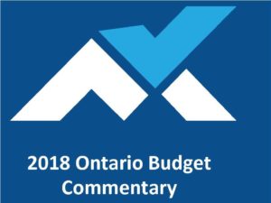 2018 Ontario Budget Commentary