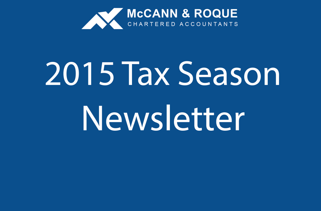 2015 Tax Season Newsletter